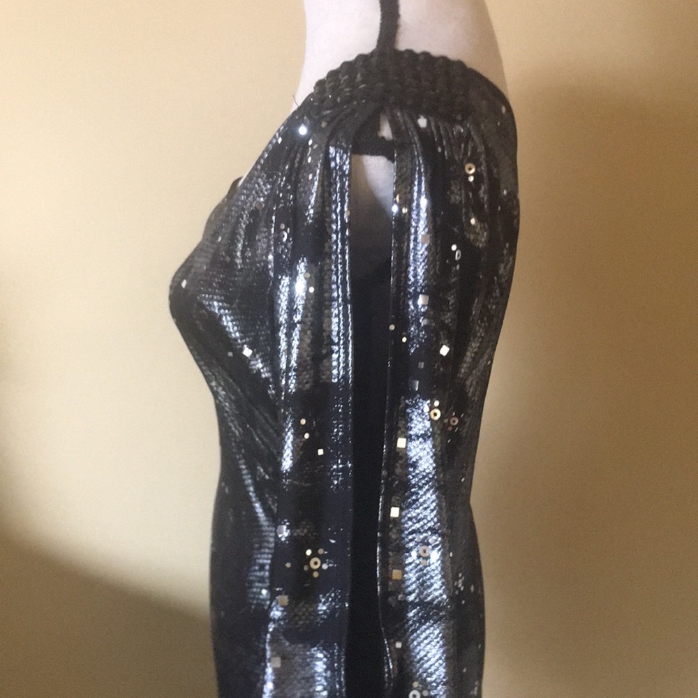 Shimmery black/silver cocktail dress - Picture 2 of 4